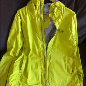 Mountain Hardwear Mens Yellow Lime Jacket Size L